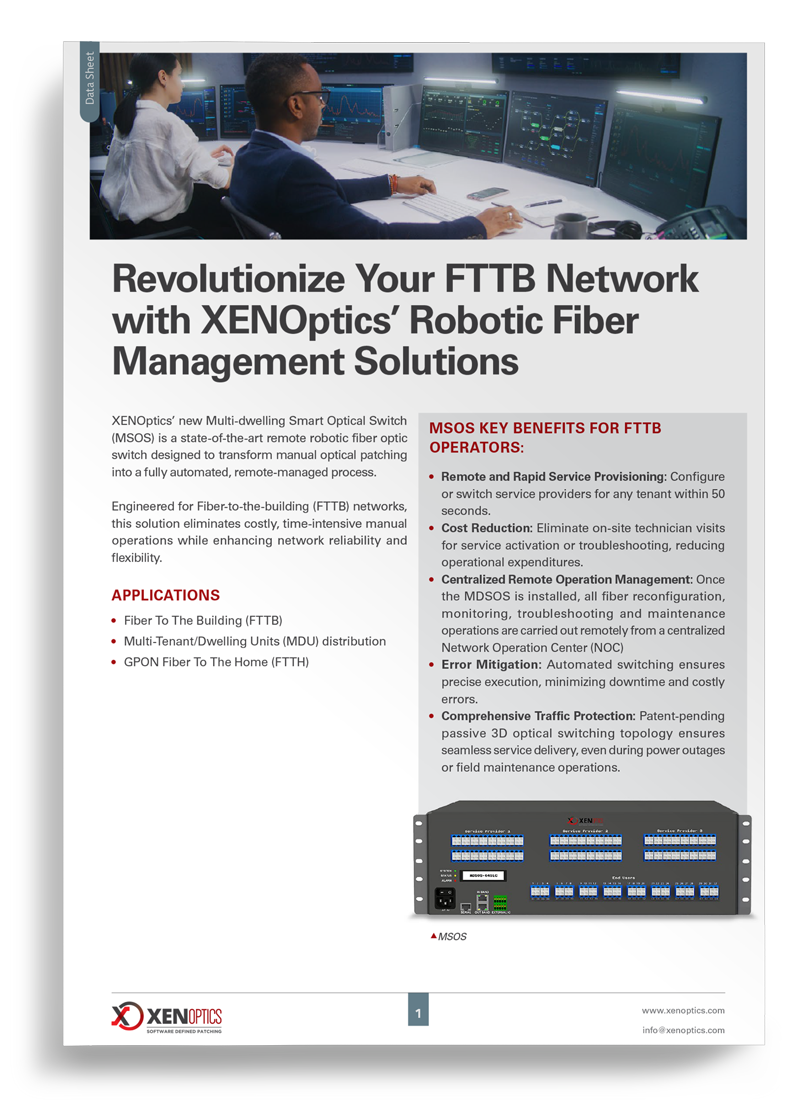 XENOptics MSOS Data Sheet